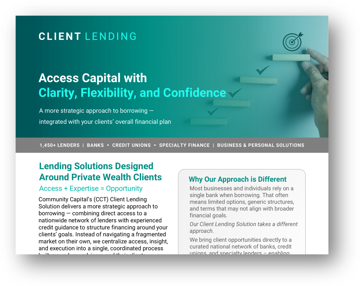 Community Capital Client Lending Solution Overview thumbnail
